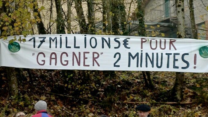 Action pose au Col du Pilon 25/11/23